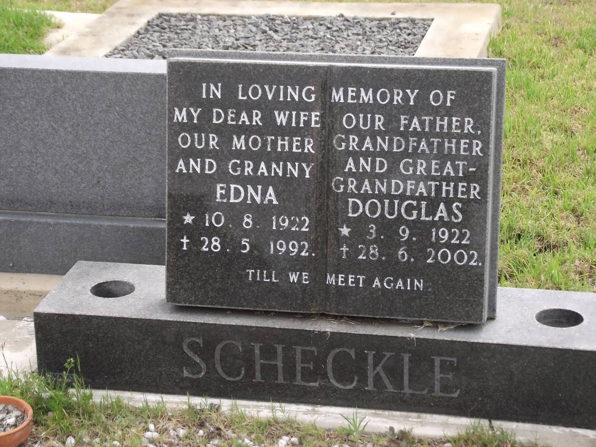 SCHECKLE Edna 1922-1992 & Douglas 1922-2002