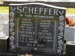 SCHEFFER Frederick Ernest 1922-1988 & Hester Jacoba 1924-