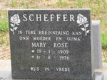SCHEFFER Mary Rose 1909-1976