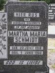 SCHMIDT Martha Maria 1918-1960