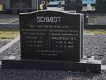 SCHMIDT Willem G. 1898-1977 & Machteld M.C. 1907-1989