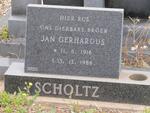 SCHOLTZ Jan Gerhardus 1916-1986