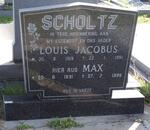 SCHOLTZ Louis Jacobus 1919-1991 & Gertruida Margaretha 1931-1996