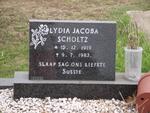 SCHOLTZ Lydia Jacoba 1919-1983