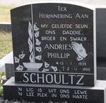 SCHOULTZ Andries Phillip 1939-1989