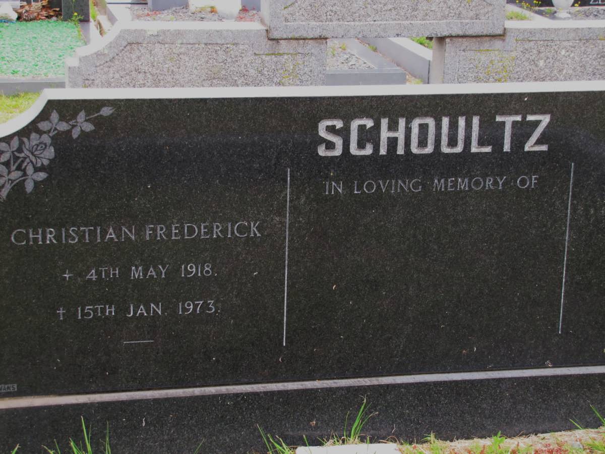 SCHOULTZ Christian Frederick 1918-1973