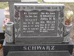 SCHWARZ August 1915-1976 & Anna M.M. MULLER 1917-2003