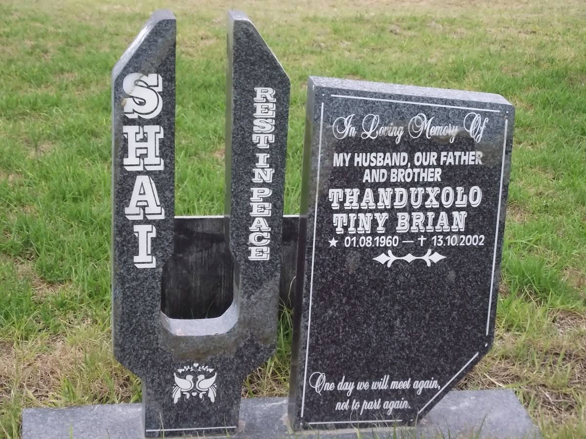 SHAI Thanduxolo Tiny Brian 1960-2002