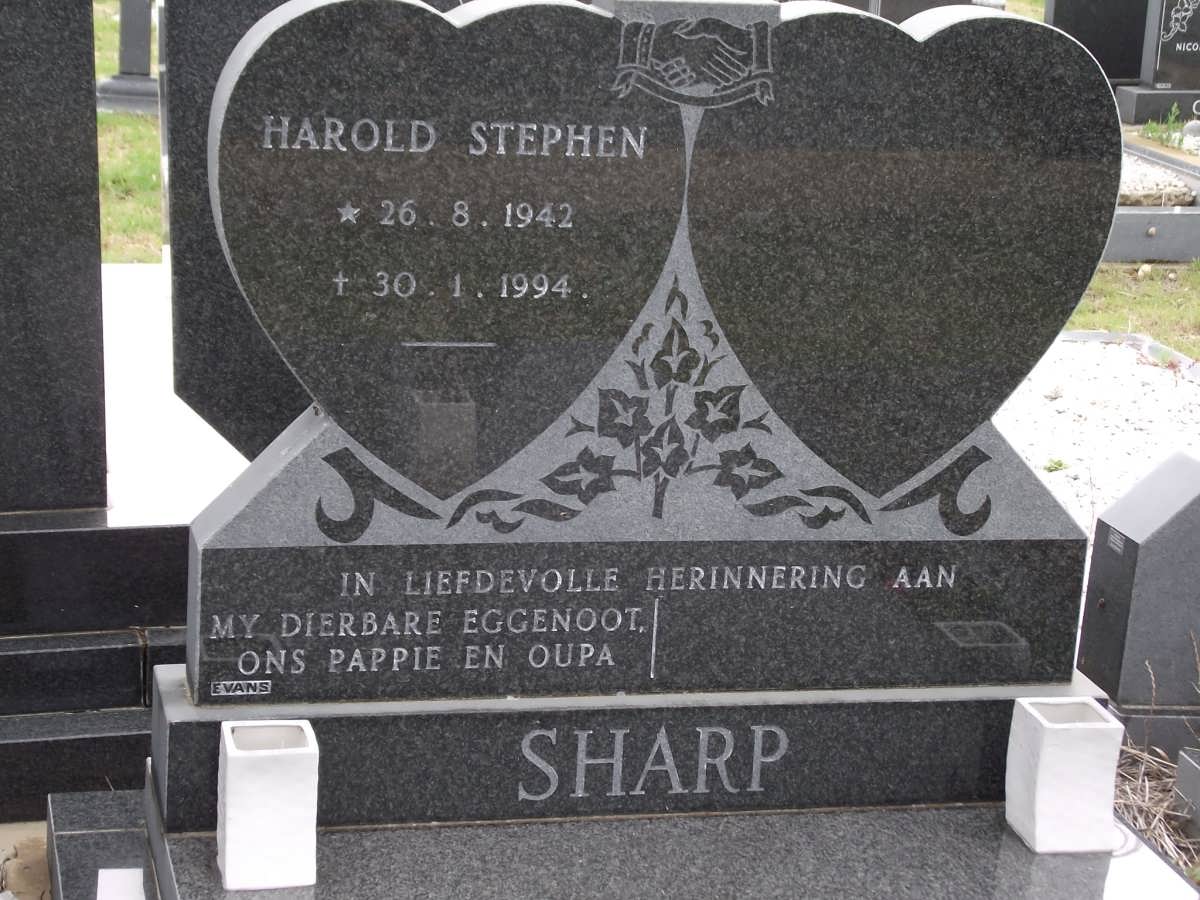 SHARP Harold Stephen 1942-1994
