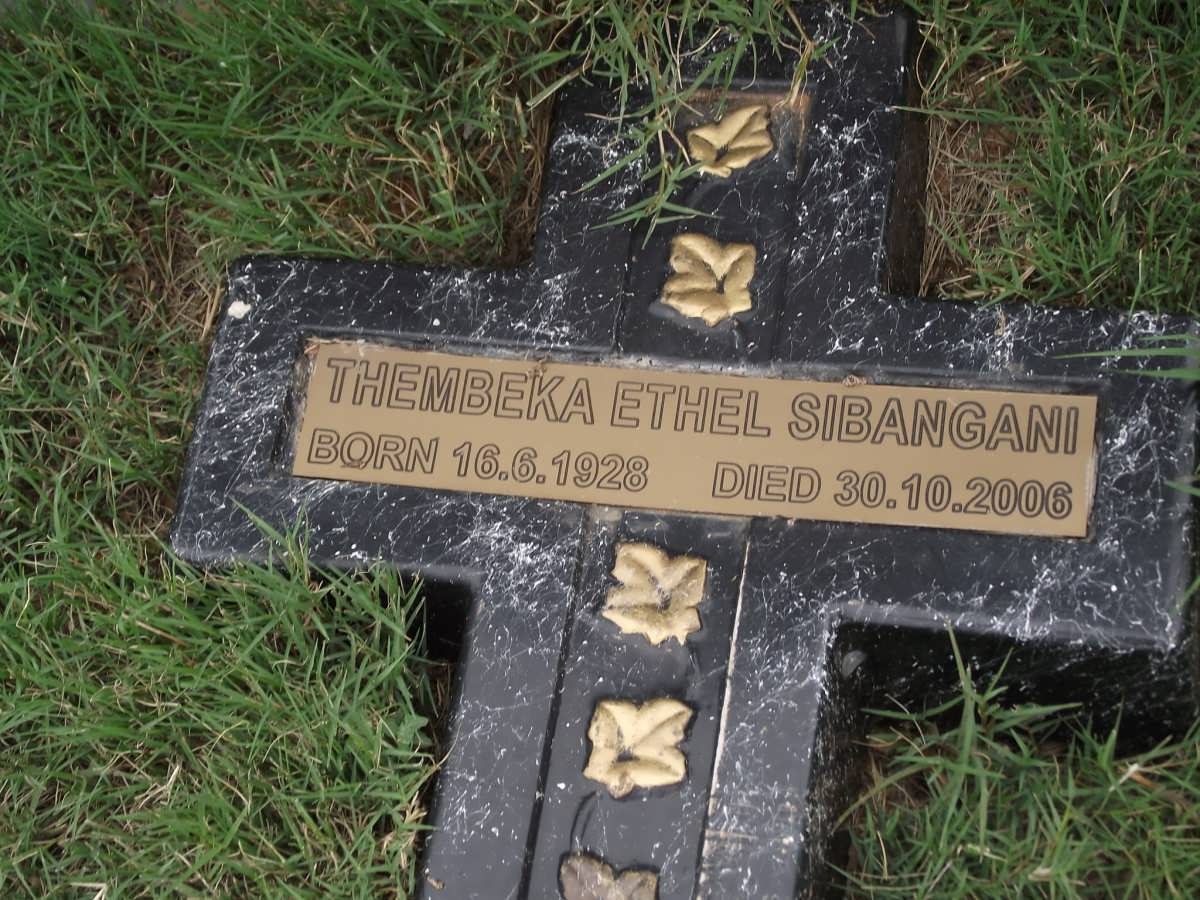 SIBANGANI Thembeka Ethel 1928-2006