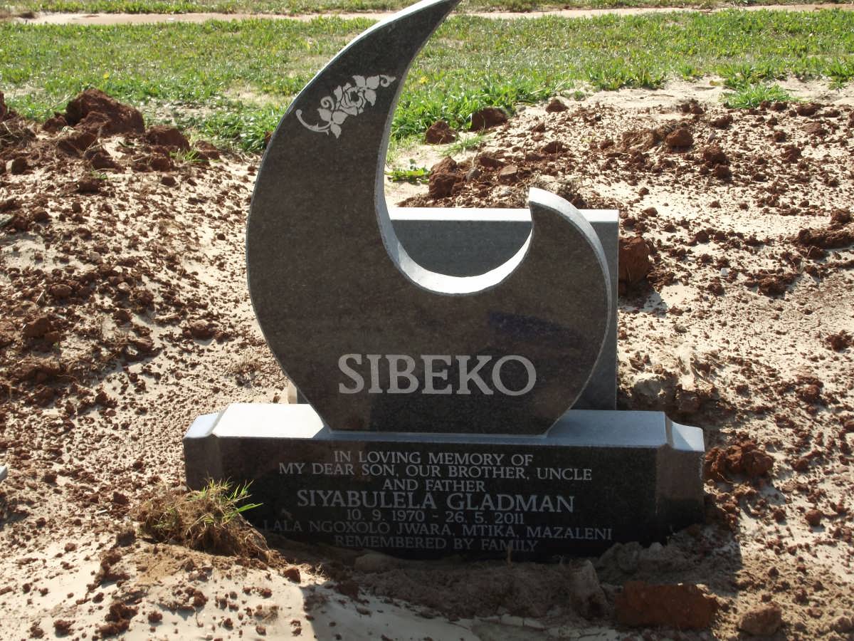 SIBEKO Siyabulela Gladman 1970-2011