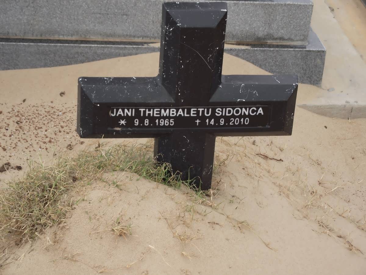 SIDONCA Jani Thembalethu 1965-2010