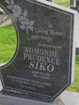 SIKO Nomonde Prudence 1958-2007
