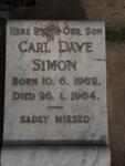 SIMON Carl Dave 1962-1964