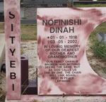 SITYEBI Nofinishi Dinah 1918-2002