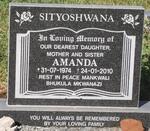 SITYOSHWANA Amanda 1974-2010