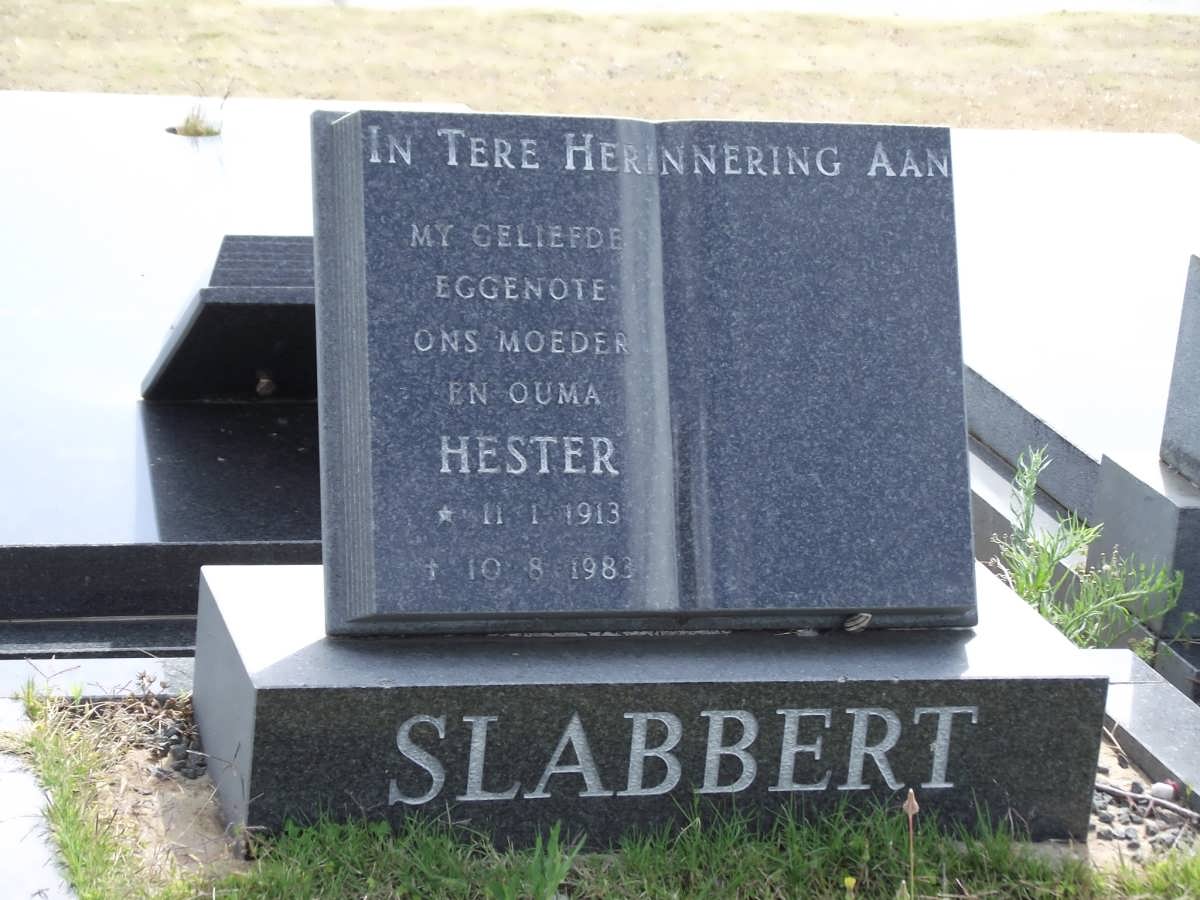 SLABBERT Hester 1913-1983