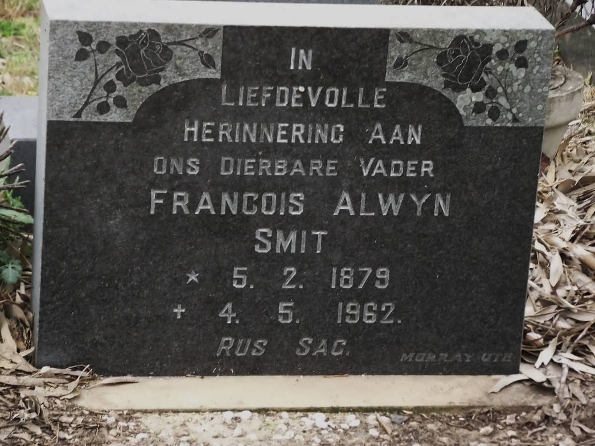 SMIT Francois Alwyn 1879-1962