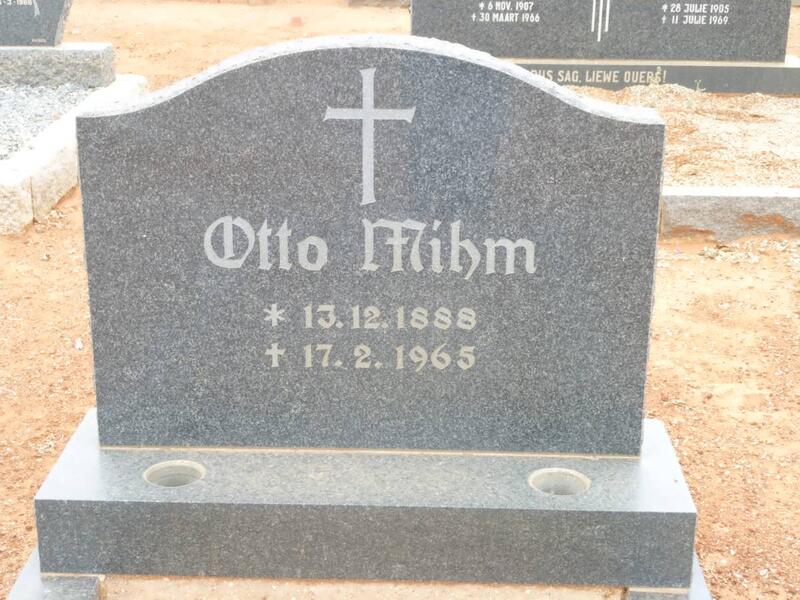 MIHM Otto 1888-1965