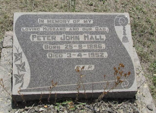 HALL Peter John 1886-1952