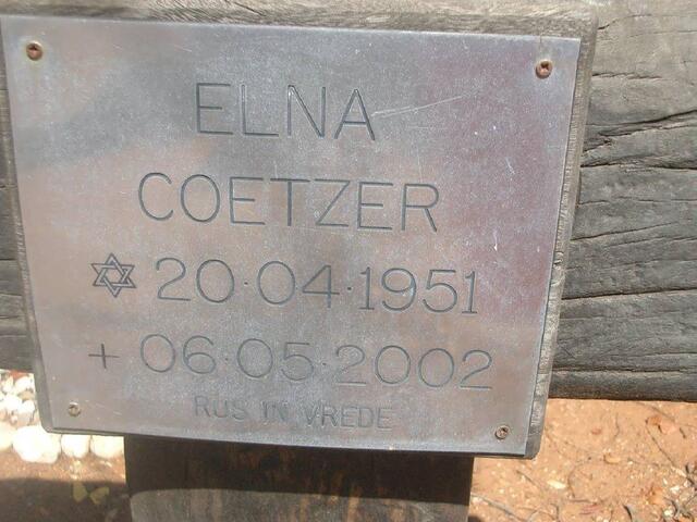 COETZER Elna 1951-2002