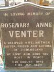 VENTER Rosemary Anne 1946-1999