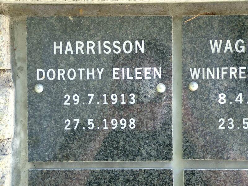 HARRISSON Dorothy Eileen 1913-1998