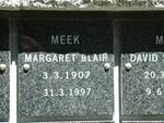 MEEK Margaret Blair 1907-1997
