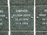 SIMPSON Ellison Joyce 1904-1999