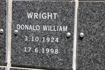 WRIGHT Donald William 1924-1998
