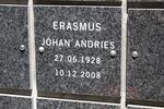 ERASMUS Johan Andries 1928-2008