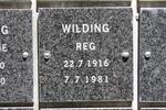 WILDING Reg 1916-1981