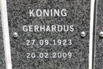 KONING Gerhardus 1923-2009