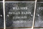 WILLIAMS Phyllis Eileen 1920-2011