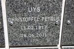 UYS Christoffel Petrus 1917-2011