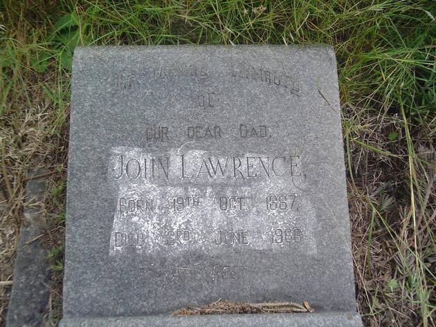 LAWRENCE John 1887-1966