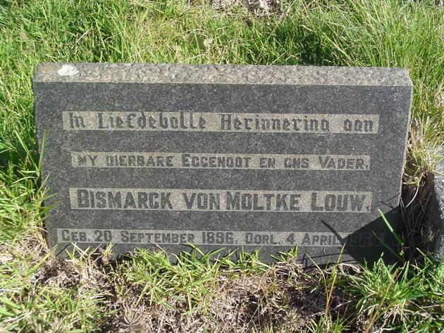 LOUW Bismarck Von Moltke 1896-1964