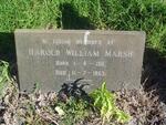 MARSH Harold William 1911-1963