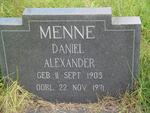 MENNE Daniel Alexander 1905-1971
