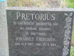 PRETORIUS Johannes Frederick 1897-1964