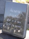 SNYMAN Susara 1920-1982