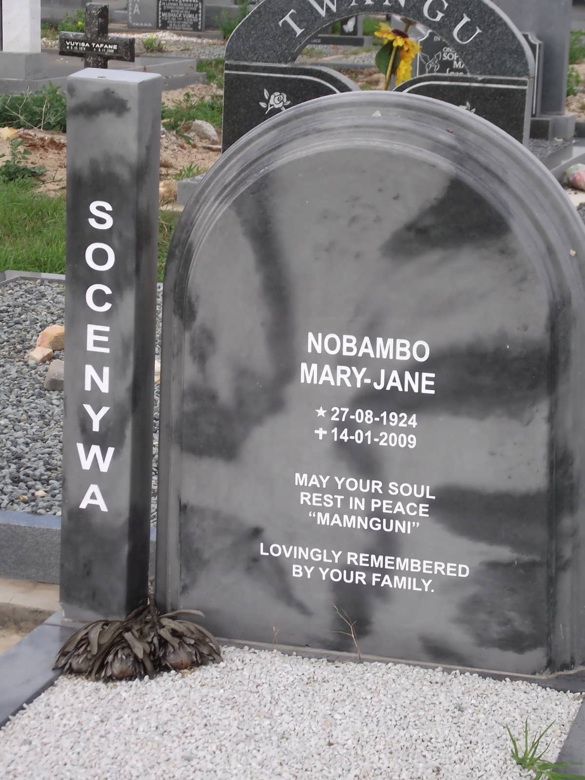 SOCENYWA Nobambo Mary-Jane 1924-2009