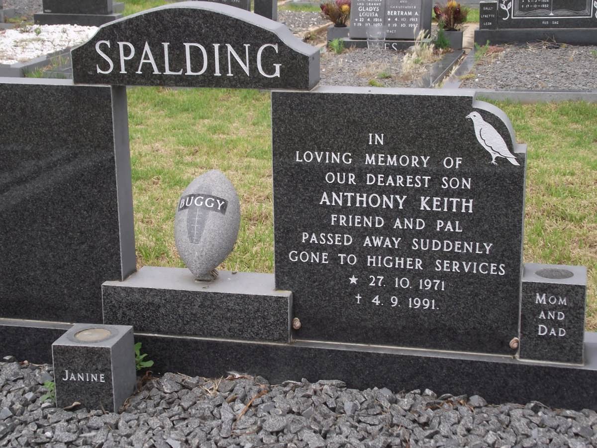 SPALDING Anthony Keith 1971-1991