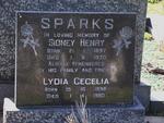 SPARKS Sidney Henry 1897-1970 & Lydia Cecelia 1898-1980