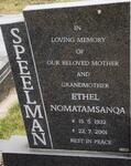 SPEELMAN Ethel Nomatamsanqa 1932-2001