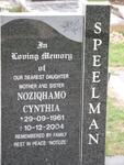 SPEELMAN Noziqhamo Cynthia 1961-2004