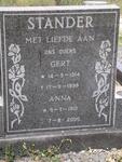 STANDER G.J. 1914-1998 & Anna Johanna 1910-2000