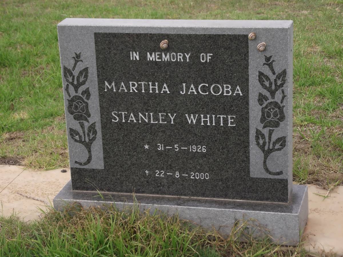STANLEY-WHITE Martha Jacoba 1926-2000