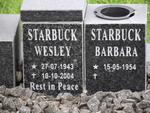 STARBUCK Wesley 1943-2004 & Barbara 1954-