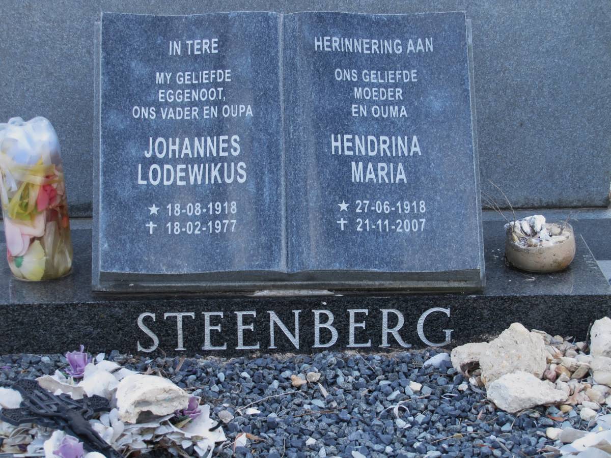 STEENBERG Johannes Lodewikus 1918-1977 & Hendrina Maria 1918-2007